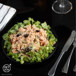 Grčka salata s tunom, špinatom i maslinama